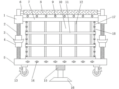 Manufacturing method of bag material rack